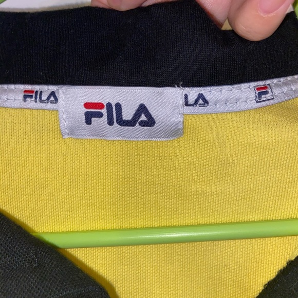 FILA men's yellow shirt size M - Picture 2 of 2